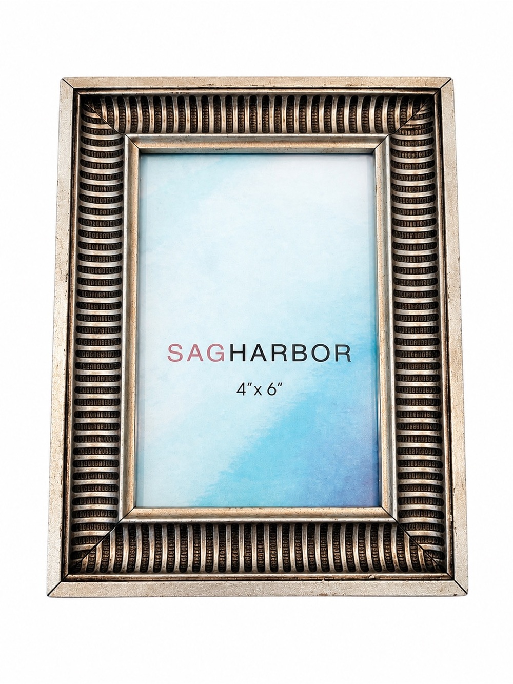 Sag Harbor Bronze Toned Ribbed Metal Photo Frame